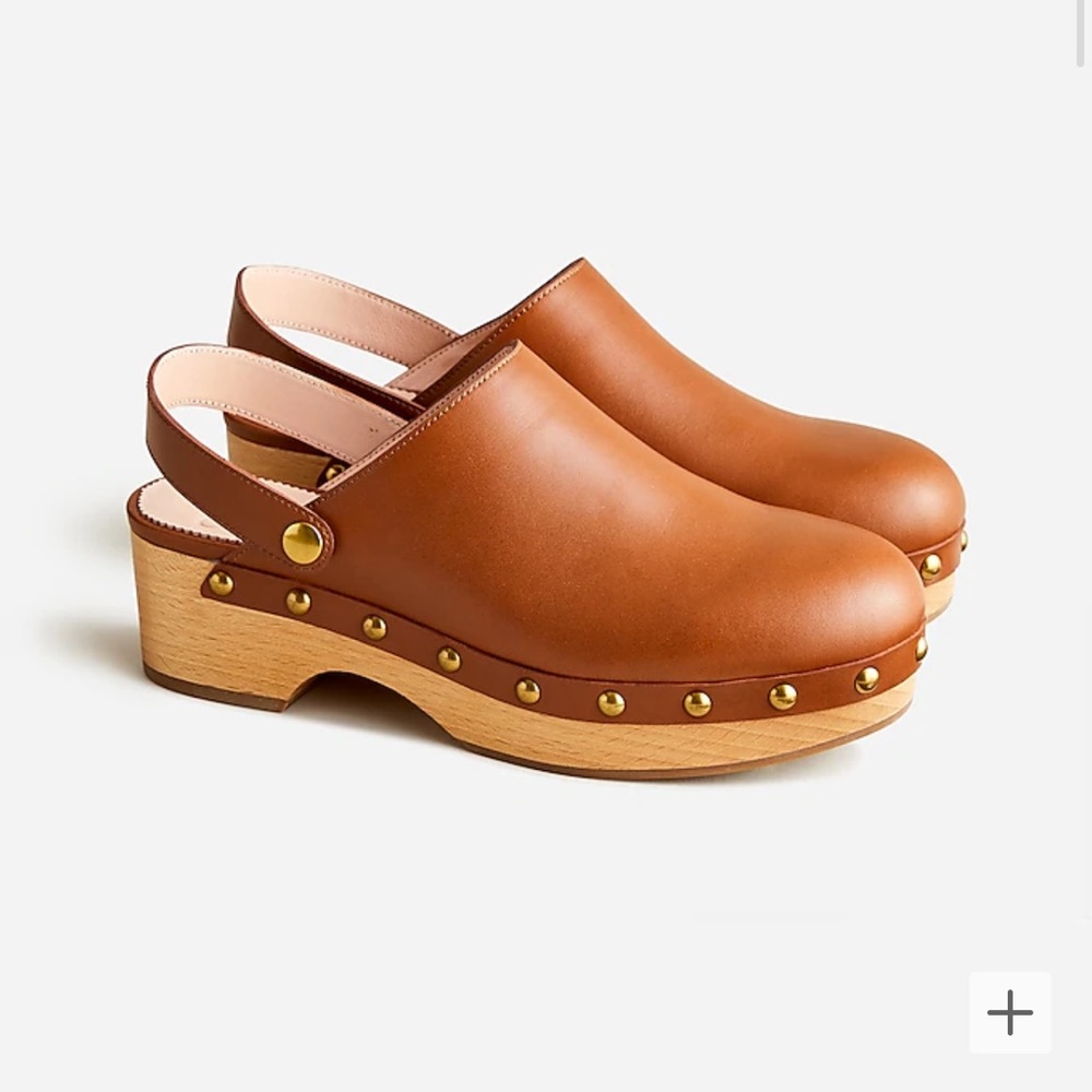 J.CREW Convertible Leather Clogs Size6